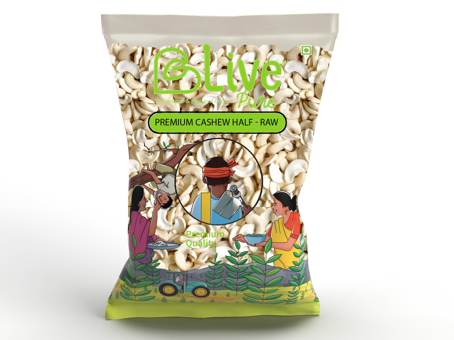 Premium Cashew Half - Raw 100 Gms.