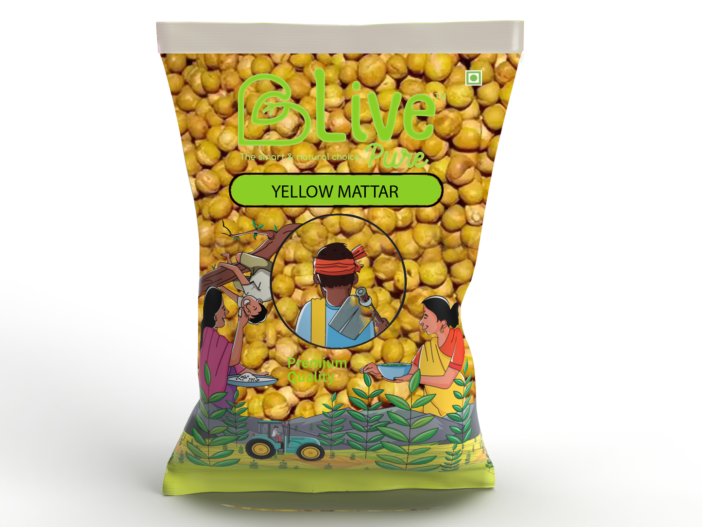 Yellow Mattar Roasted 100 Gms.